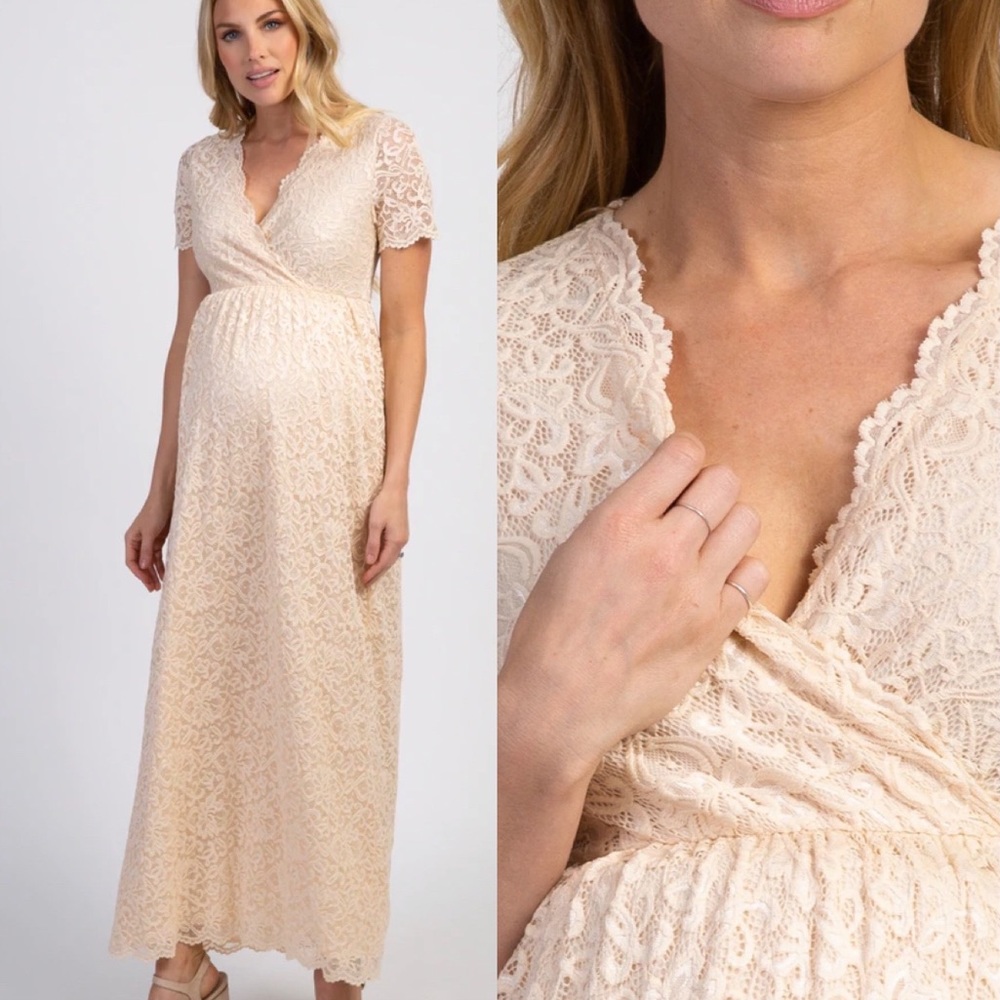 Pinkblush Maternity Lace Dress